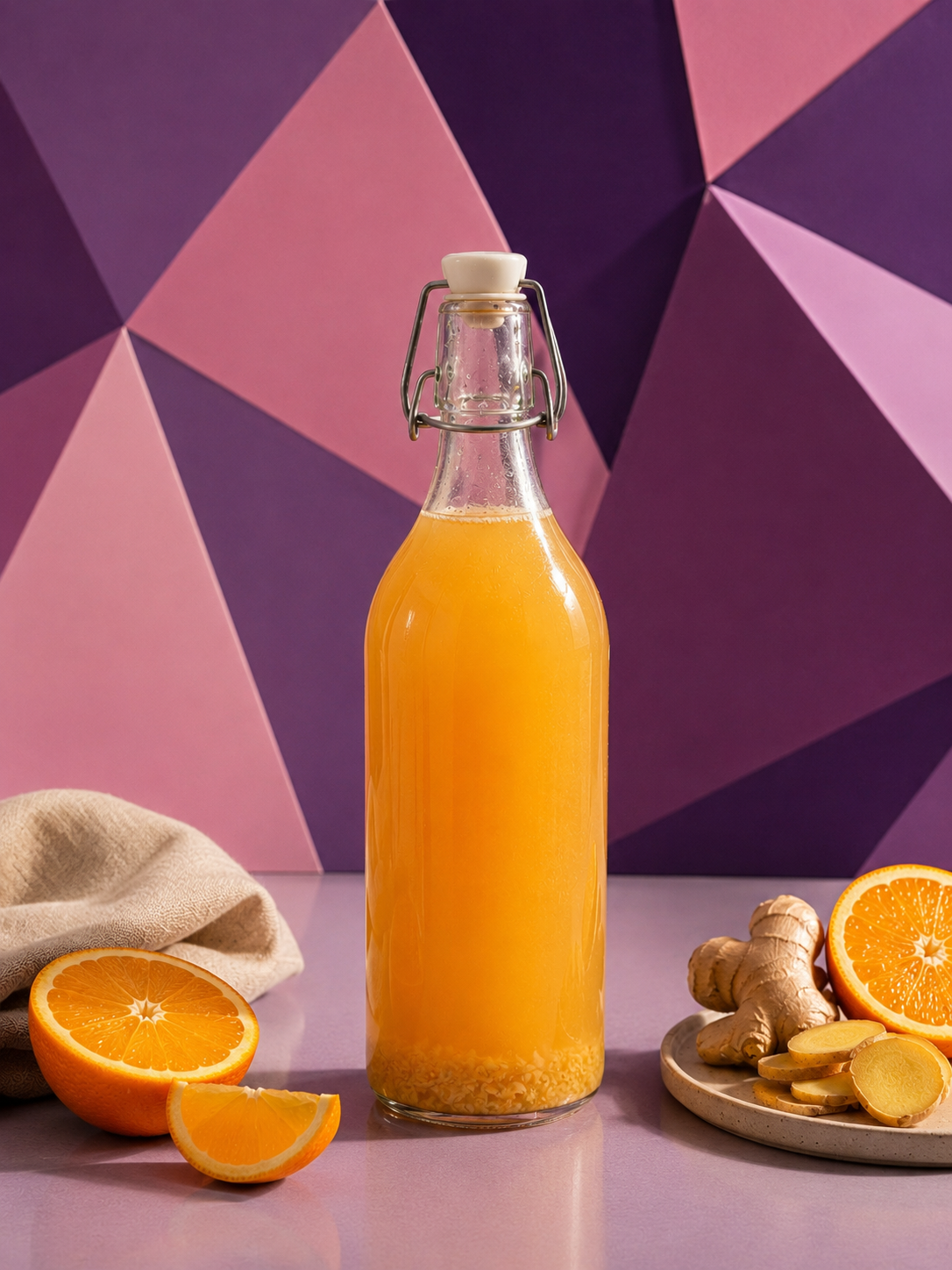 Orange Ginger Kombucha